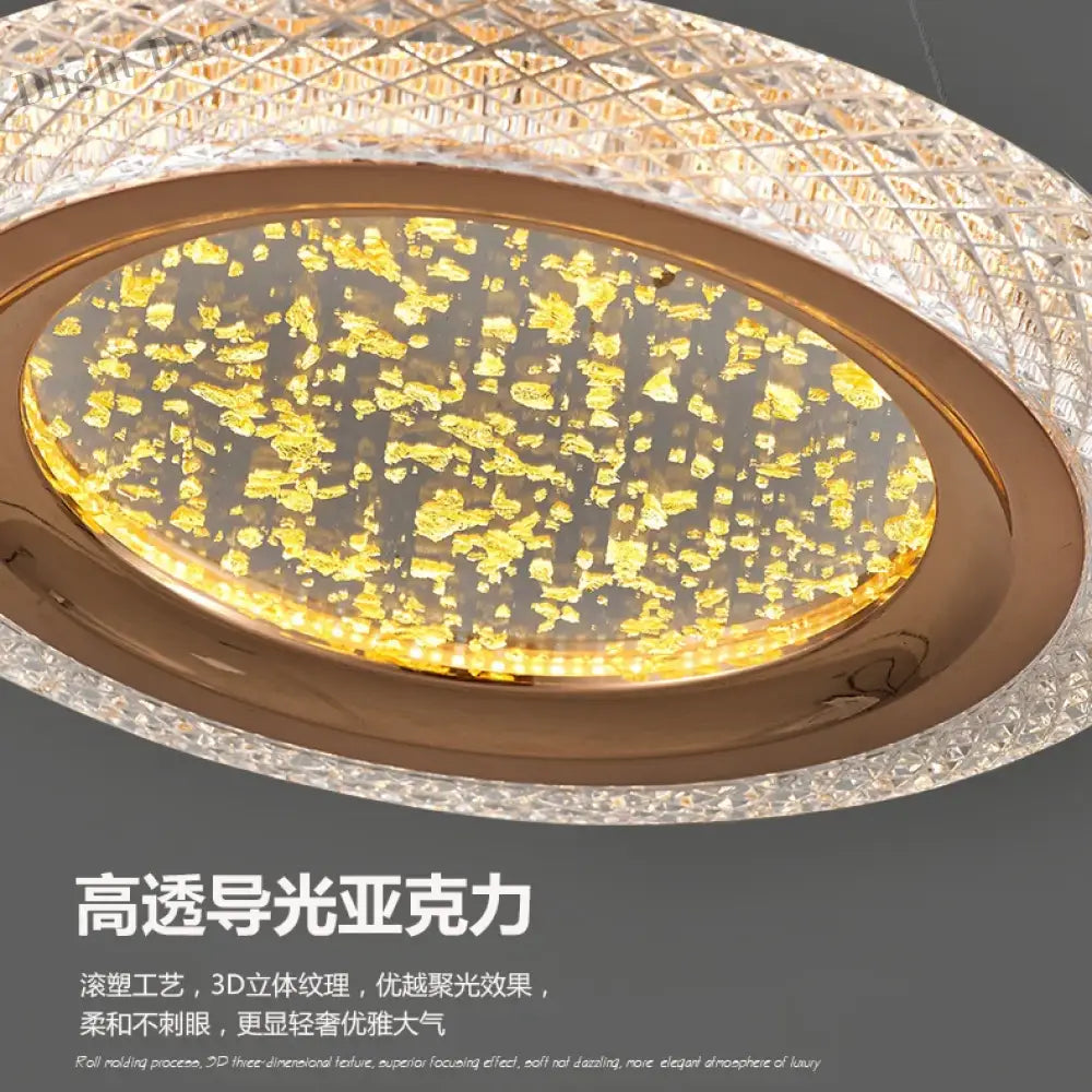 Modern LED Screw Ceiling Chandeliers - Luxury Ring Pendant Lights for High-End Living and Dining Rooms
