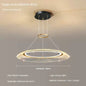 Modern LED Screw Ceiling Chandeliers - Luxury Ring Pendant Lights for High-End Living and Dining Rooms
