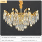 Modern LED Sunflower Crystal Ceiling Chandeliers - Bionic Elegance for Living and Dining Spaces