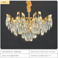 Modern LED Sunflower Crystal Ceiling Chandeliers - Bionic Elegance for Living and Dining Spaces