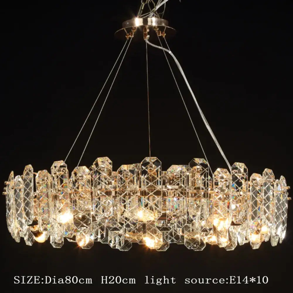 Modern Lustre Crystal LED Pendant Lights - Elegant Illumination for Living, Dining, and Bedroom Spaces