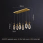 Modern luxury all-copper crystal lamp restaurant LED chandelier Nordic home interior lighting bedroom kitchen Pendant Lights