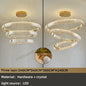 Modern Luxury Crystal Chandeliers - Golden Chandelier Lighting for Living Rooms, Stairs, and Duplex Halls