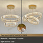 Modern Luxury Crystal Chandeliers - Golden Chandelier Lighting for Living Rooms, Stairs, and Duplex Halls
