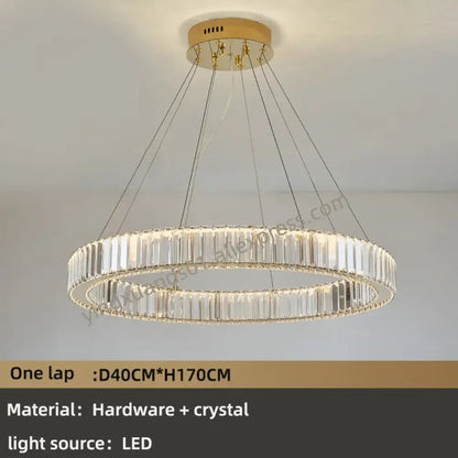 Modern Luxury Crystal Chandeliers - Golden Chandelier Lighting for Living Rooms, Stairs, and Duplex Halls