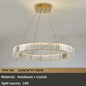 Modern Luxury Crystal Chandeliers - Golden Chandelier Lighting for Living Rooms, Stairs, and Duplex Halls