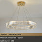 Modern Luxury Crystal Chandeliers - Golden Chandelier Lighting for Living Rooms, Stairs, and Duplex Halls