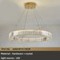 Modern Luxury Crystal Chandeliers - Golden Chandelier Lighting for Living Rooms, Stairs, and Duplex Halls