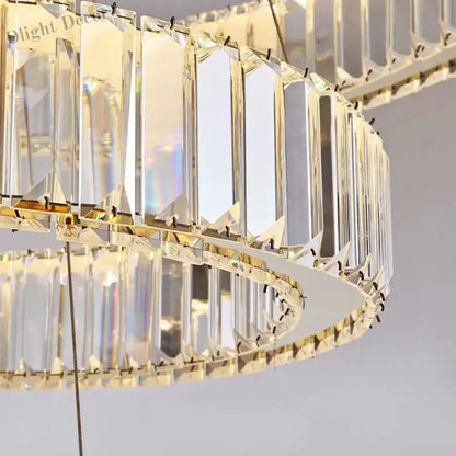 Modern Luxury Crystal Chandeliers - Golden Chandelier Lighting for Living Rooms, Stairs, and Duplex Halls
