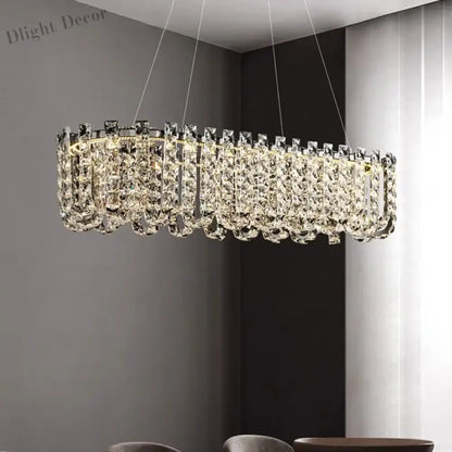 Modern Luxury Crystal LED Chandeliers - Illuminating Elegance for Living and Dining Rooms