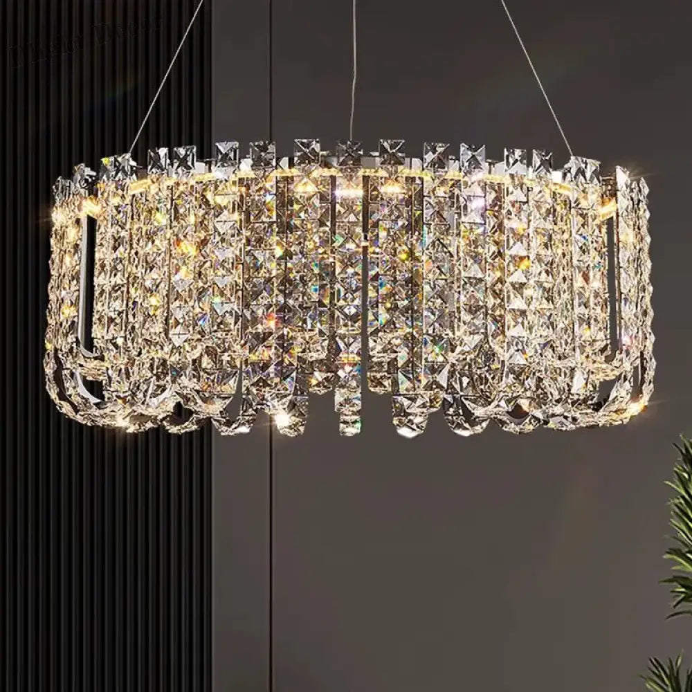 Modern Luxury Crystal LED Chandeliers - Illuminating Elegance for Living and Dining Rooms