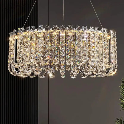 Modern Luxury Crystal LED Chandeliers - Illuminating Elegance for Living and Dining Rooms
