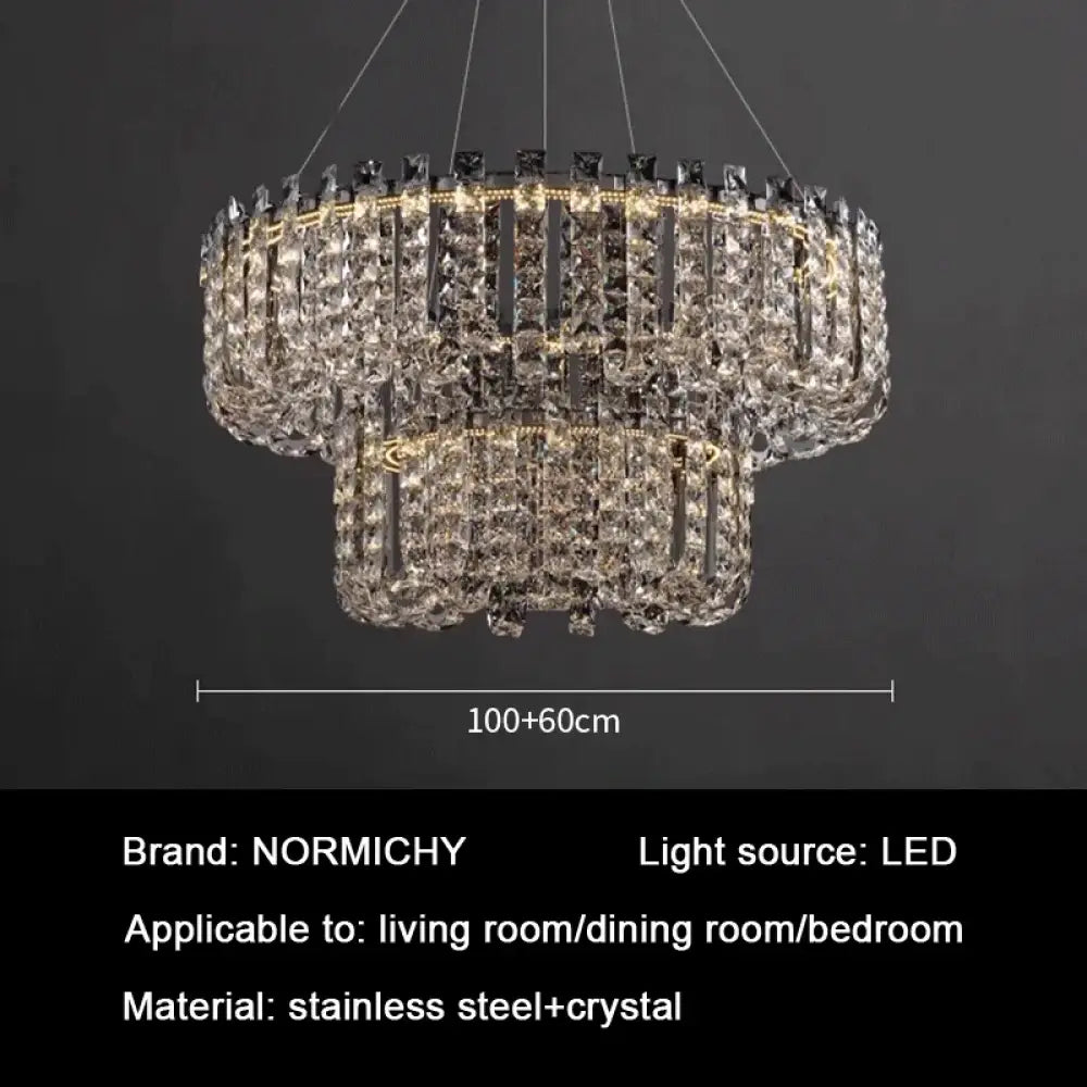 Modern Luxury Crystal LED Chandeliers - Illuminating Elegance for Living and Dining Rooms