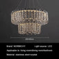 Modern Luxury Crystal LED Chandeliers - Illuminating Elegance for Living and Dining Rooms