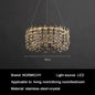 Modern Luxury Crystal LED Chandeliers - Illuminating Elegance for Living and Dining Rooms