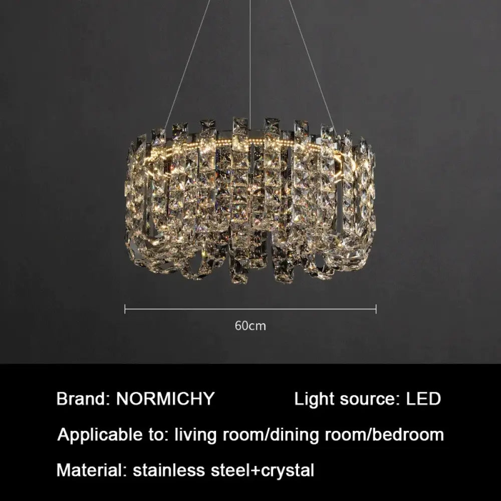 Modern Luxury Crystal LED Chandeliers - Illuminating Elegance for Living and Dining Rooms