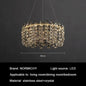 Modern Luxury Crystal LED Chandeliers - Illuminating Elegance for Living and Dining Rooms