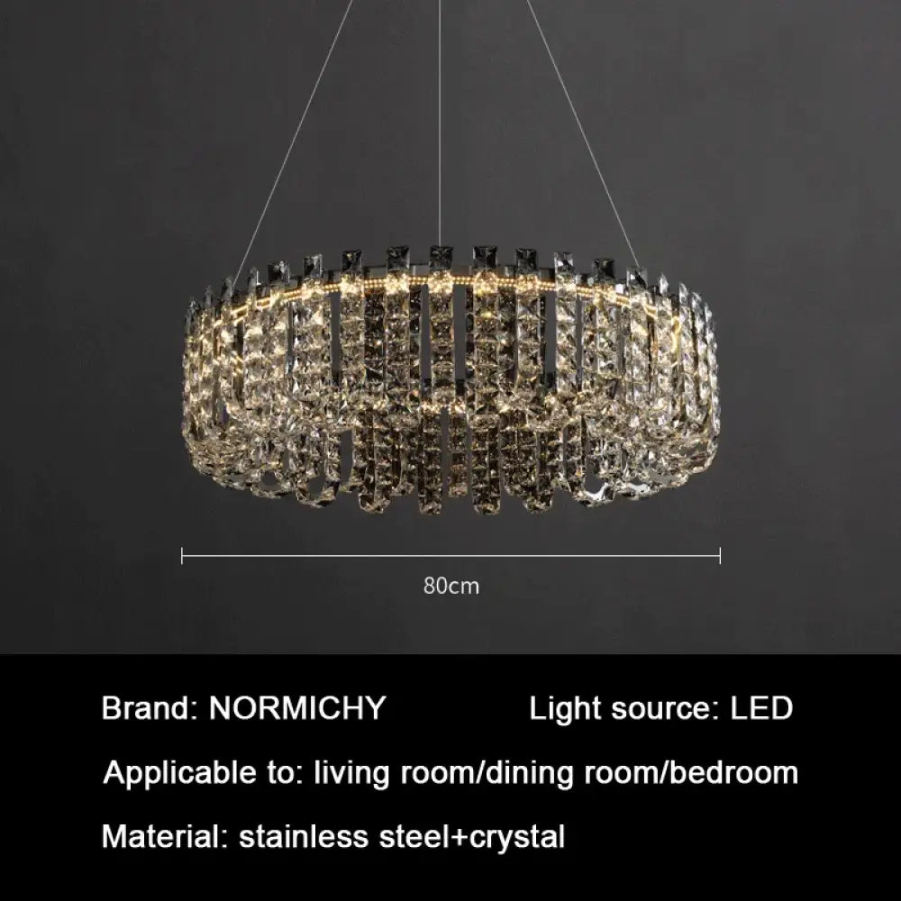Modern Luxury Crystal LED Chandeliers - Illuminating Elegance for Living and Dining Rooms