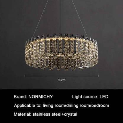 Modern Luxury Crystal LED Chandeliers - Illuminating Elegance for Living and Dining Rooms