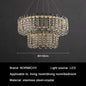 Modern Luxury Crystal LED Chandeliers - Illuminating Elegance for Living and Dining Rooms