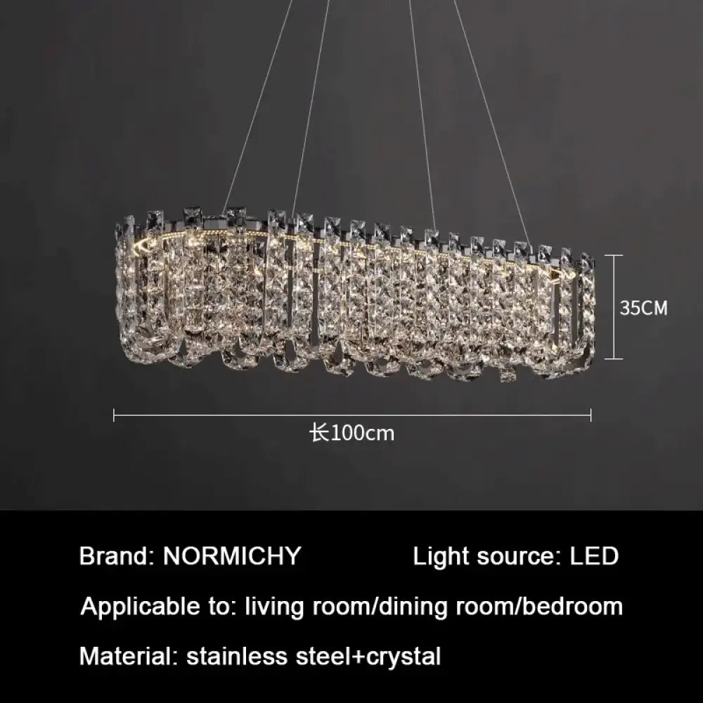 Modern Luxury Crystal LED Chandeliers - Illuminating Elegance for Living and Dining Rooms