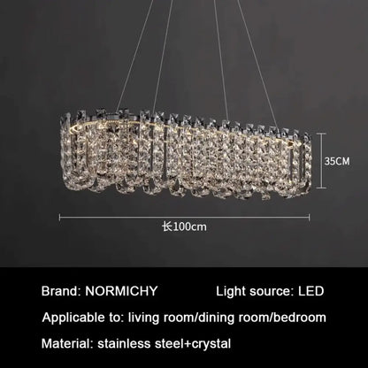 Modern Luxury Crystal LED Chandeliers - Illuminating Elegance for Living and Dining Rooms