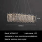Modern Luxury Crystal LED Chandeliers - Illuminating Elegance for Living and Dining Rooms