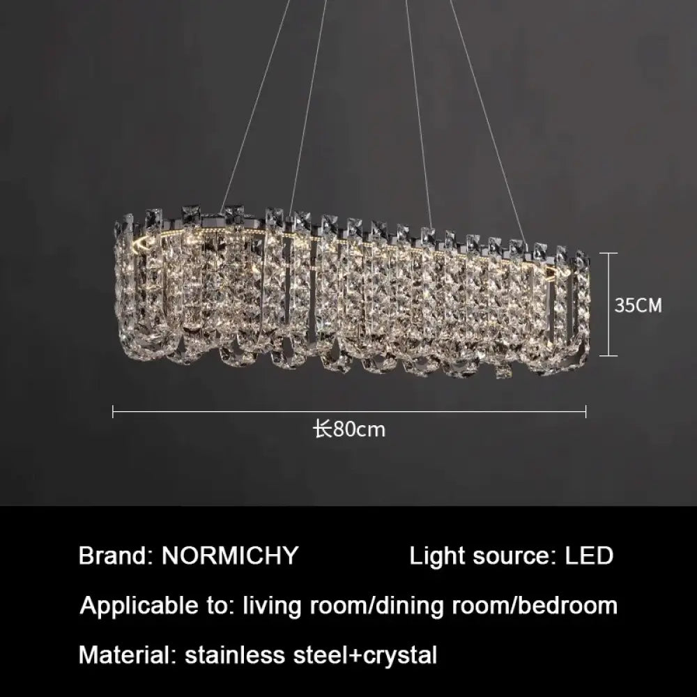 Modern Luxury Crystal LED Chandeliers - Illuminating Elegance for Living and Dining Rooms