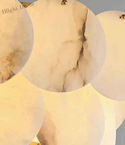 Modern Luxury LED Natural Marble Chandeliers - Illuminating Elegance for Living, Dining, and Kitchen