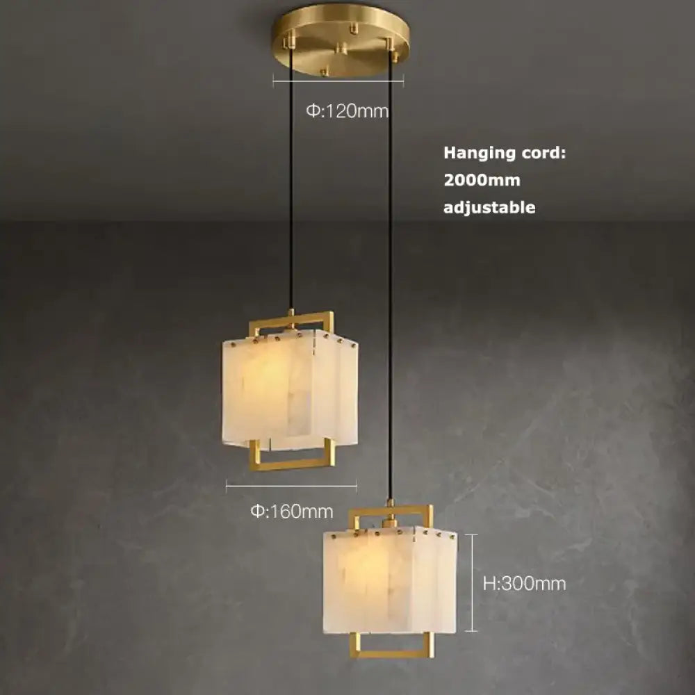 Modern Natural Marble LED Living Room Chandeliers - Elegant Lighting Fixtures for Staircases, Lofts, and Dining Rooms
