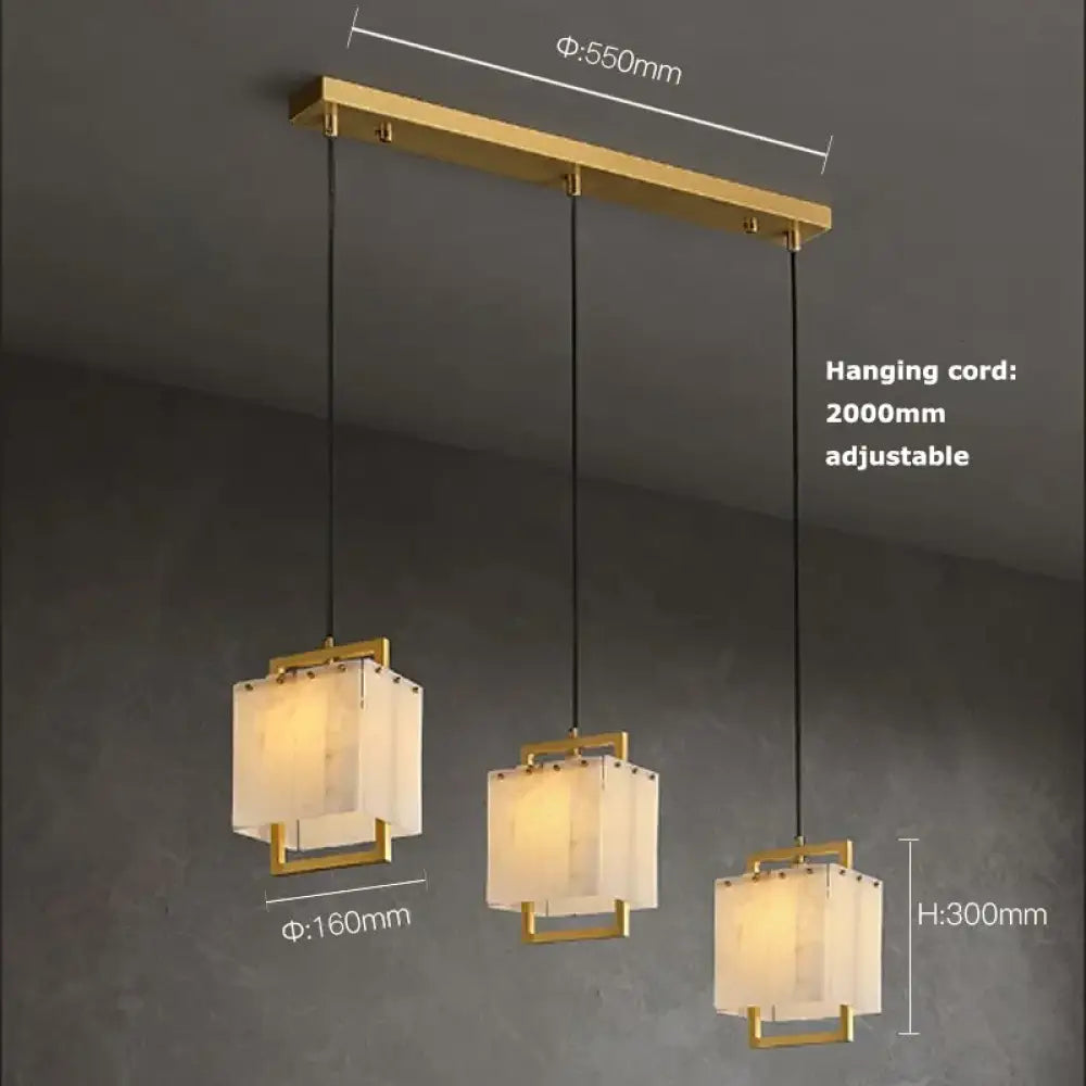 Modern Natural Marble LED Living Room Chandeliers - Elegant Lighting Fixtures for Staircases, Lofts, and Dining Rooms