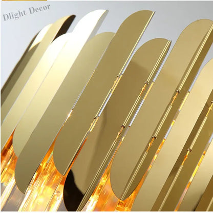 Modern Nordic Crystal Pendant Lights - Light Luxury Elegance for Villas, Hotels, and Double Staircase Living Spaces with LED Efficiency