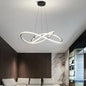 Modern Pendant Light with Remote Dimmable Control - Elegant Living Room Chandeliers with LED Luminaire