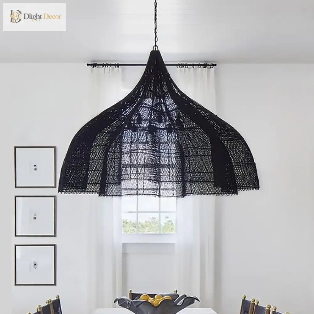 Modern Rattan Pendant Light | Kitchen Island Home Lighting