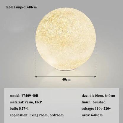 Modern Wabi-Sabi FRP Moon LED Pendant Lights - Unique Decor Chandelier for Living and Dining Rooms, Bedrooms, and Kitchens