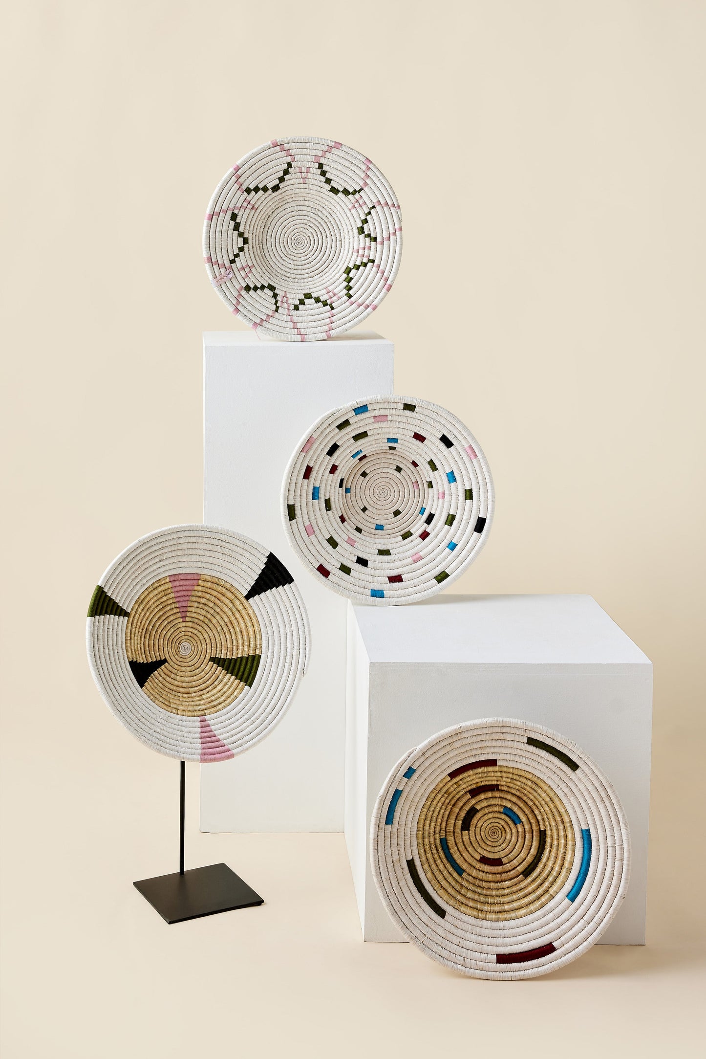 Mosaic Sunburst Wall Basket