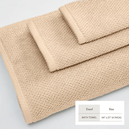 Cotton Textured Bath Towel Set - Acacia Collection