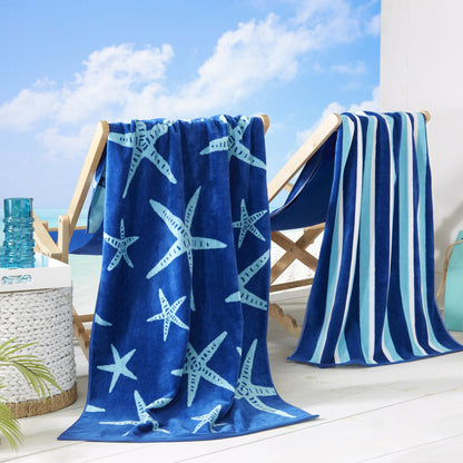 Cotton Velour Beach Towel - Maui Collection