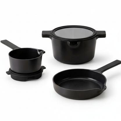 Nesting Ceramic Nonstick Cookware Set, 5-Piece