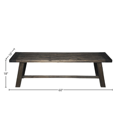 Newberry Bench, Salvaged Grey