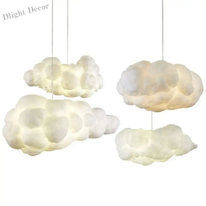 Nordic Clouds Pendant Lights - Ideal for Hotel Lobby and Restaurant Decor - Unique Silk Lamp Dark Clouds Hanglamp for Personality Decorative Lighting