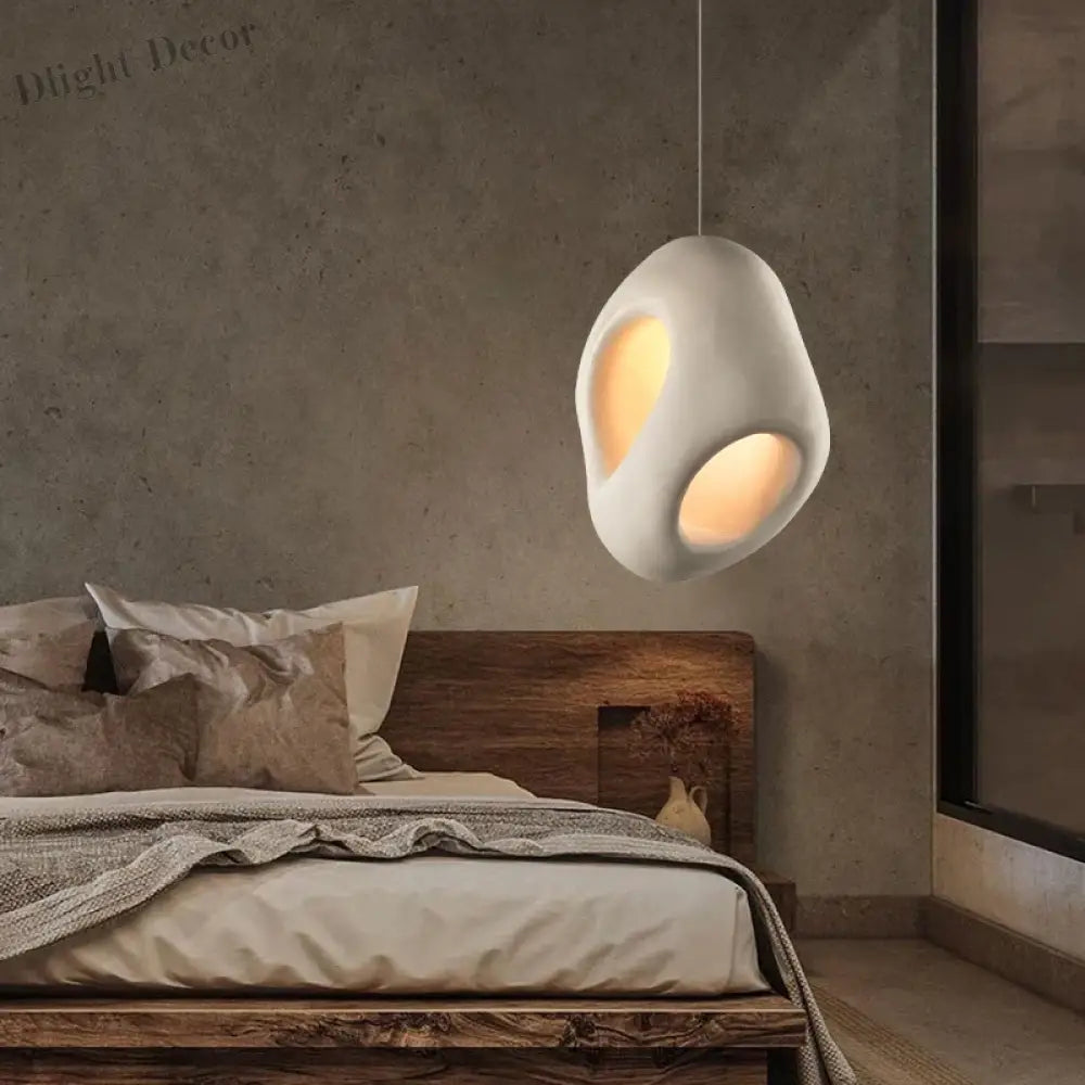 Nordic Creative Wabi-Sabi Wind LED Pendant Lights - Unique Home Decor for Bedrooms, Dining Rooms, and Bedside Lighting