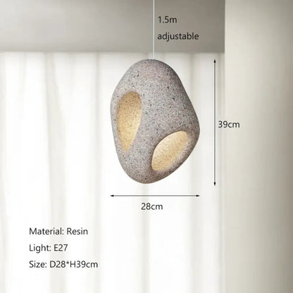 Nordic Creative Wabi-Sabi Wind LED Pendant Lights - Unique Home Decor for Bedrooms, Dining Rooms, and Bedside Lighting