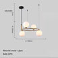 Nordic Designer LED Ceiling Chandelier - Glass Lampshade with G9 Bulb Socket for Living Room, Center Table, Bedroom Pendant Lights, and Home Decor Fixture