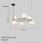 Nordic Designer LED Ceiling Chandelier - Glass Lampshade with G9 Bulb Socket for Living Room, Center Table, Bedroom Pendant Lights, and Home Decor Fixture