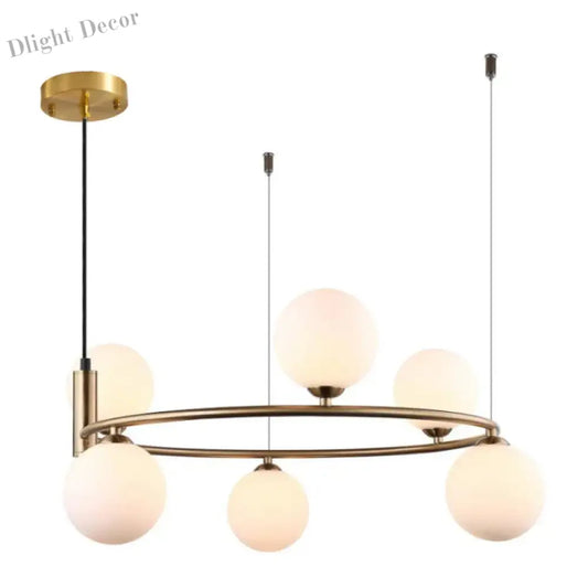 Nordic Designer LED Ceiling Chandelier - Glass Lampshade with G9 Bulb Socket for Living Room, Center Table, Bedroom Pendant Lights, and Home Decor Fixture