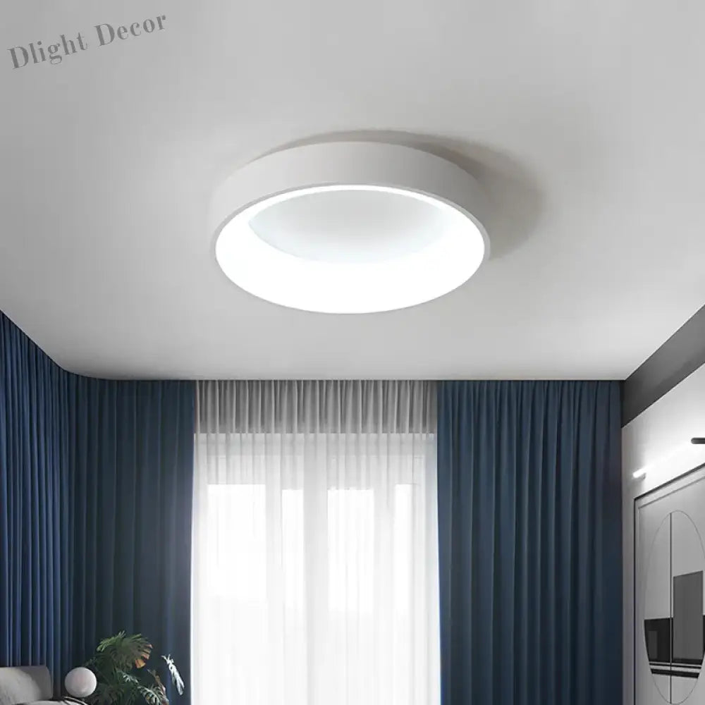 Nordic LED Ceiling Lights - Modern Black Chandeliers with Remote Control for Bedroom and Living Room