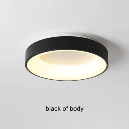 Nordic LED Ceiling Lights - Modern Black Chandeliers with Remote Control for Bedroom and Living Room