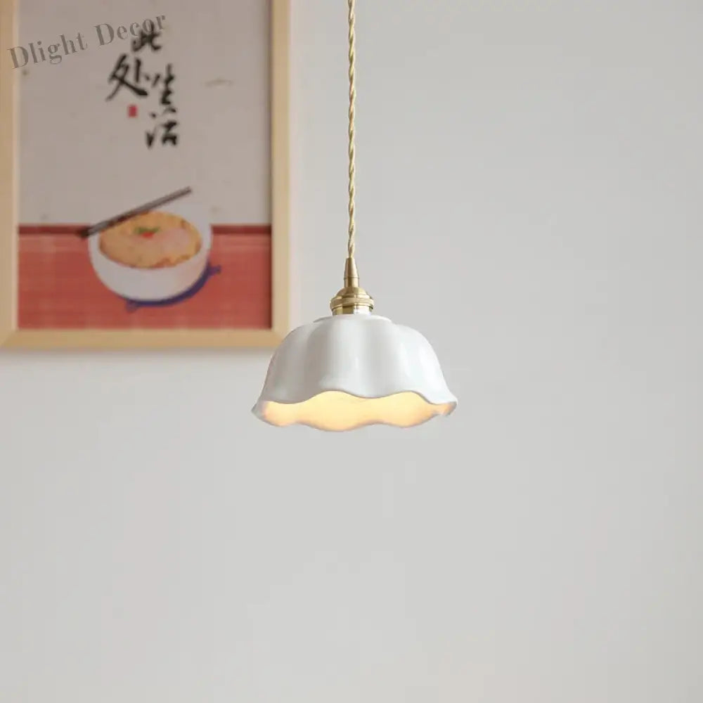 Nordic LED Ceramic Pendant Lights - Stylish Lighting for Living Room, Bedroom, Kitchen, and Cafe