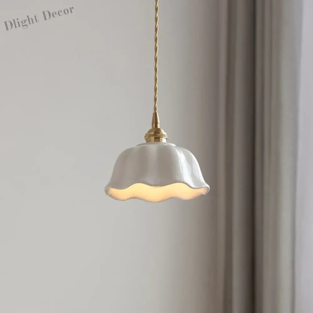 Nordic LED Ceramic Pendant Lights - Stylish Lighting for Living Room, Bedroom, Kitchen, and Cafe